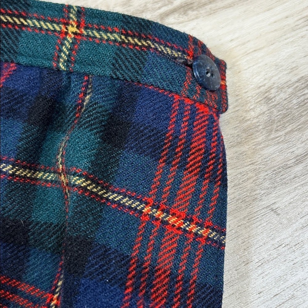 Heritage Core Vintage Pendleton Mac Lennan Tartan Plaid Virgin Wool Pencil Skirt - Picture 6 of 11